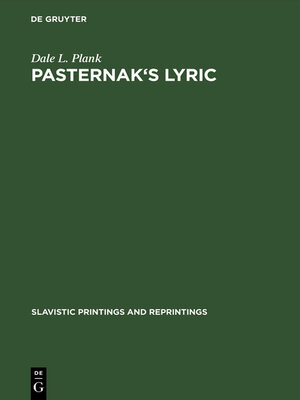 cover image of Pasternak's lyric